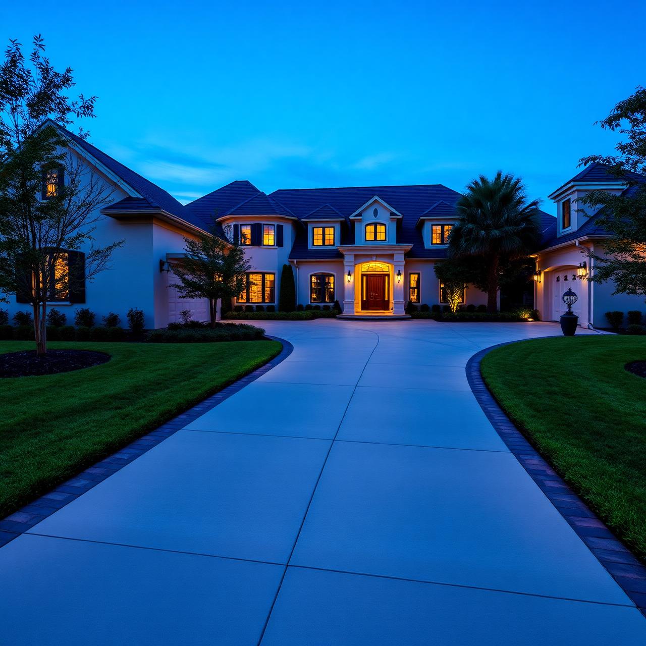 Premium concrete driveway