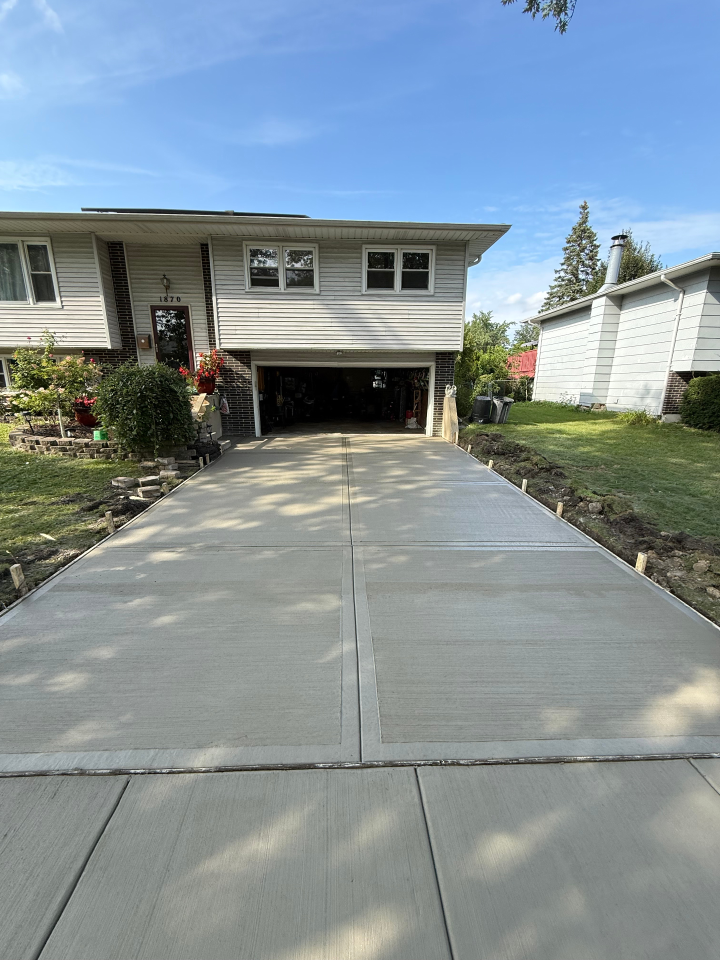 Wide Residential Driveway
